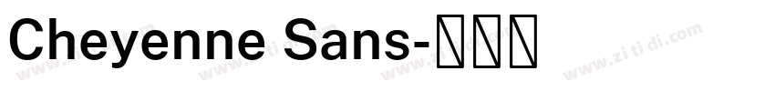 Cheyenne Sans字体转换 Cheyenne Sans字体转换